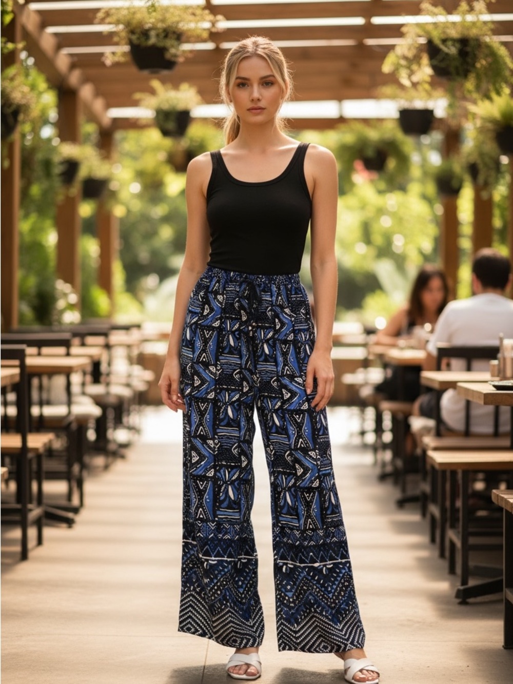 Her Destiny printed palazzo pants